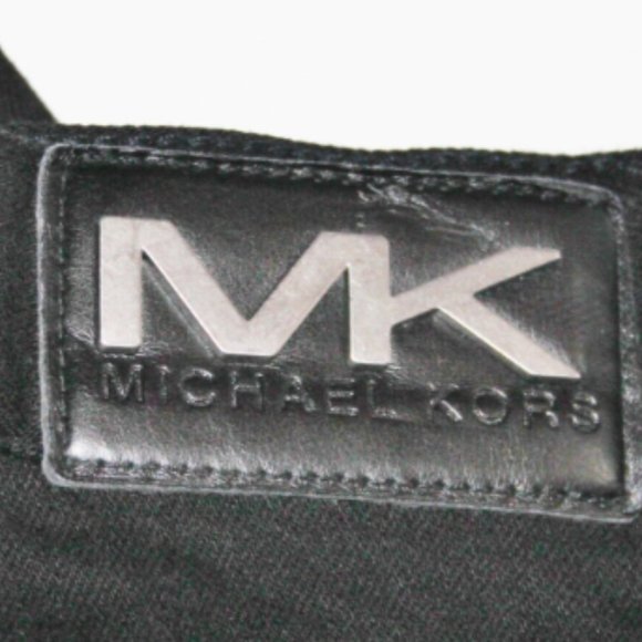 MINT Michael Kors 5 Pocket Cotton Stretch Slim Straight Black Jeans 36 X 32 - Picture 3 of 7